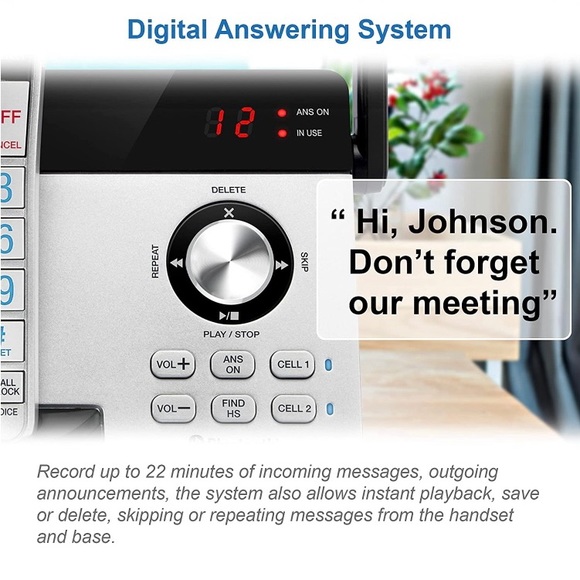 VTECH IS8121 Super Long Range up to 2300’ 6.0 Bluetooth Expandable Cordless. - Picture 2 of 5